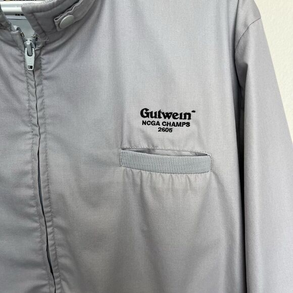 K Brand | Vintage Gutwein NCGA Champs 2605 Gray Full Zip Jacket Size XL Rare - Picture 2 of 7